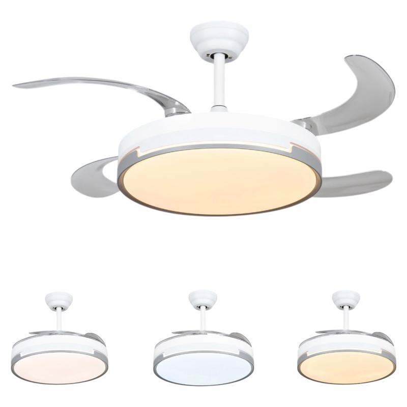 Ventilador de Techo con Lámpara LED Retráctil + Control remoto - AeroLux
